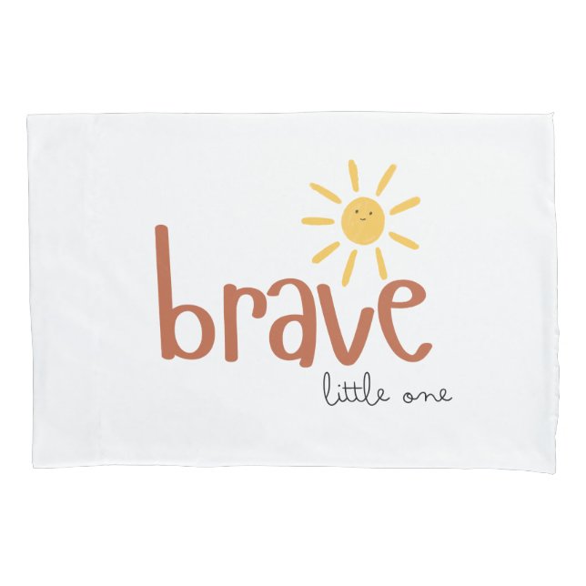 Funda De Cojín pequeño valiente uno Pillowcase sol lindo (Anverso)