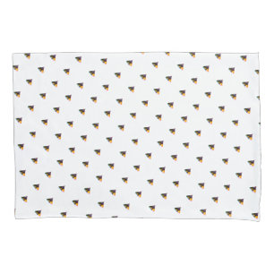 Funda De Cojín Perrito Azul Miniatura Besos Blancos