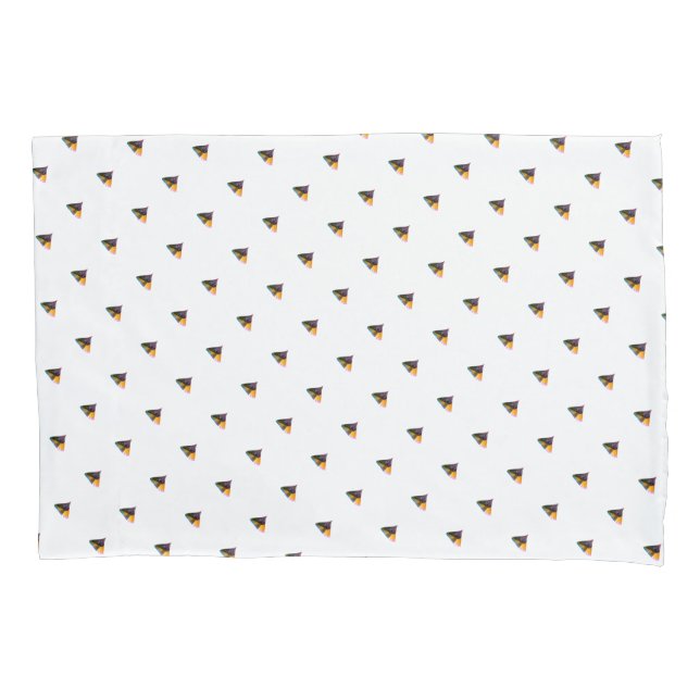 Funda De Cojín Perrito Azul Miniatura Besos Blancos (Anverso)