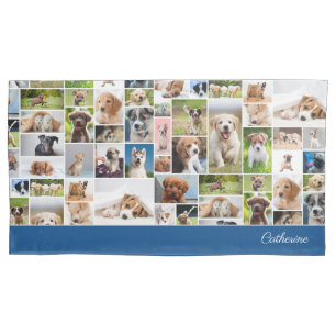 Funda De Cojín Perro adorable adorable con foto de cachorros