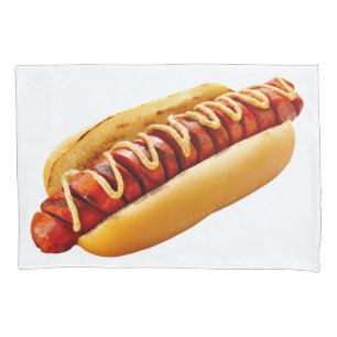 Funda De Cojín Perro caliente de SlipperyJoe's con vibra de BBQ d