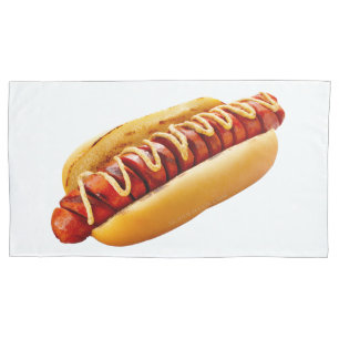 Funda De Cojín perro caliente de SlipperyJoe's con vibra de BBQ d