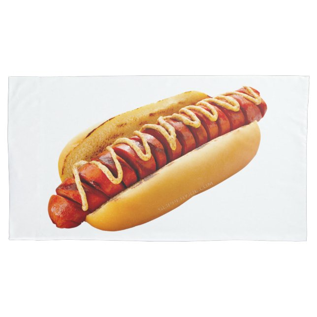 Funda De Cojín perro caliente de SlipperyJoe's con vibra de BBQ d (Anverso)