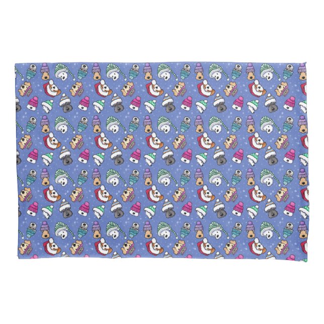 Funda De Cojín Perro de invierno (Anverso)