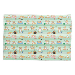 Funda De Cojín perro lindo jugando saltar durmiendo