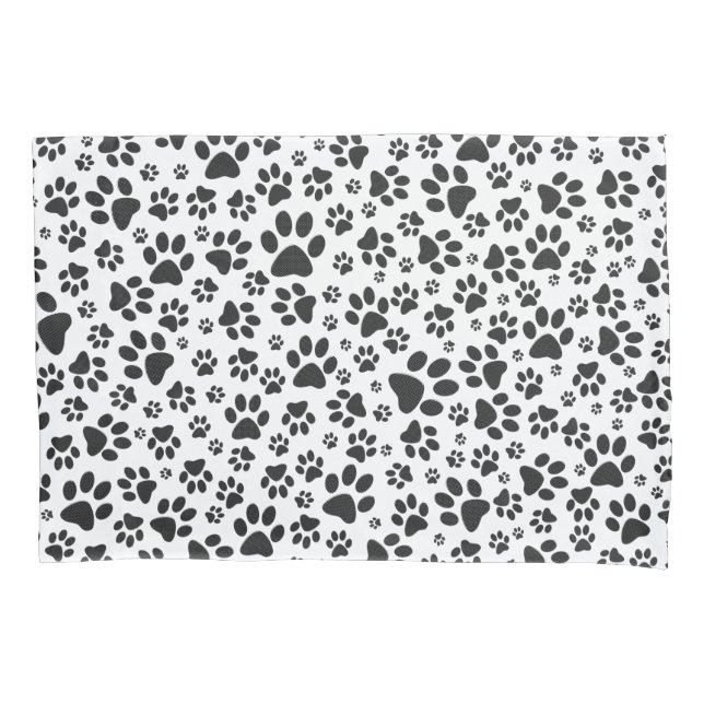 Funda De Cojín Perro Paws Black and White Polka Dot (Anverso)