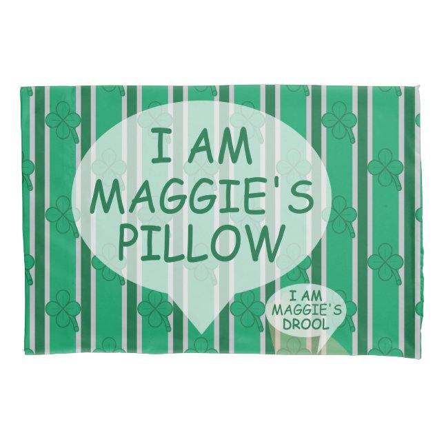 Funda De Cojín Personalizable divertido y divertido 4 Leaf Clover (Anverso)