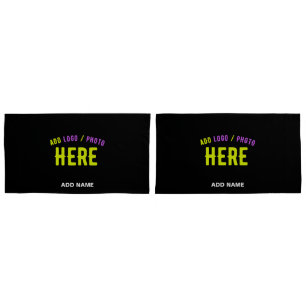 FUNDA DE COJÍN PERSONALIZABLE MODERNO ESTILO NEGRO VERIFICADO MAR