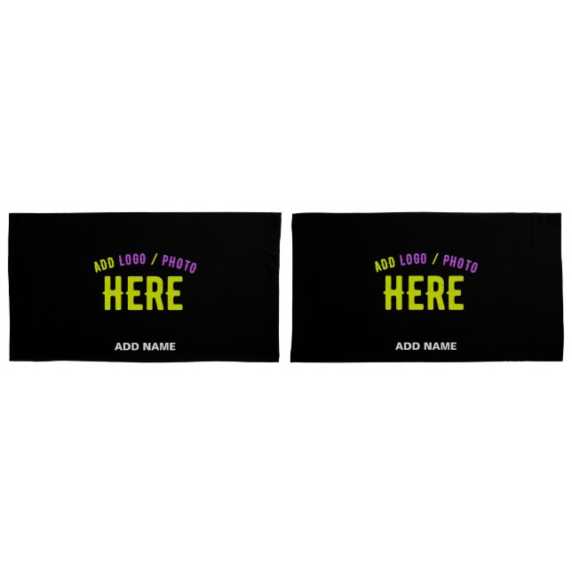 FUNDA DE COJÍN PERSONALIZABLE MODERNO ESTILO NEGRO VERIFICADO MAR (Anverso - Set)