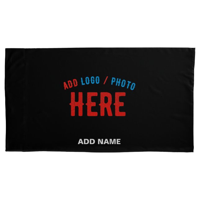 FUNDA DE COJÍN PERSONALIZABLE MODERNO ESTILO NEGRO VERIFICADO MAR (Anverso)
