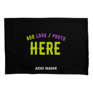 FUNDA DE COJÍN PERSONALIZABLE MODERNO ESTILO NEGRO VERIFICADO MAR