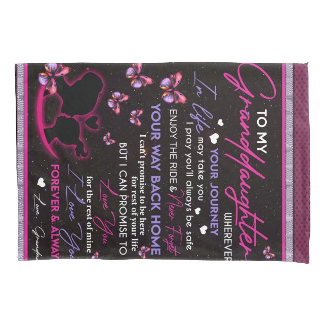 Funda De Cojín Personalizado A Mi Abuela Mariposa Fleece (Anverso)