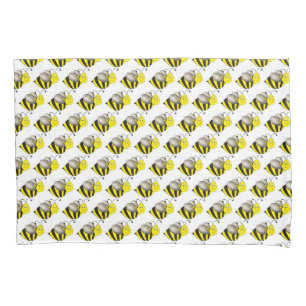 Funda De Cojín Personalizado amarillo negro Bee Bumblebee Honeybe