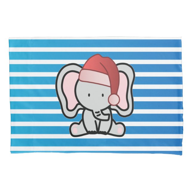 Funda De Cojín Personalizado Azul Nombra Niño Primera Navidad 202 (Anverso)