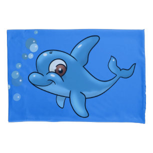 Funda De Cojín Personalizado Cute Dolphin