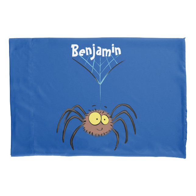 Funda De Cojín Personalizado de araña suave y adorable (Anverso)