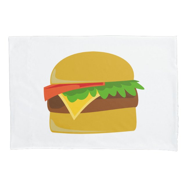 Funda De Cojín Personalizado de Cheeseburger (Anverso)