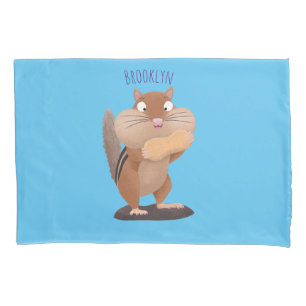 Funda De Cojín Personalizado de chipmunk de grandes mejillas grac
