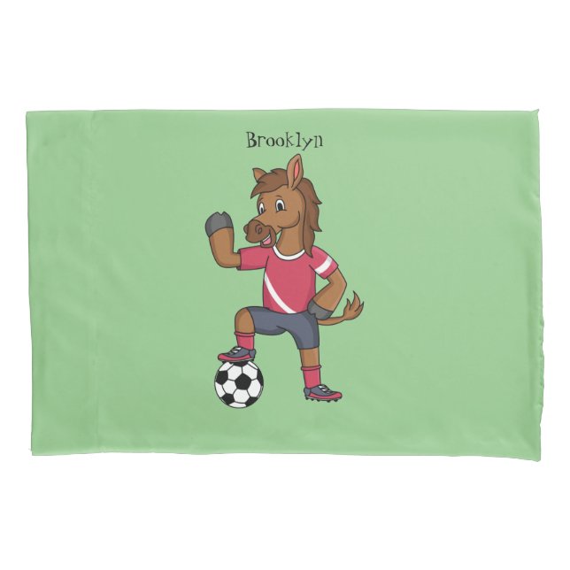 Funda De Cojín Personalizado de fútbol divertido y divertido (Anverso)