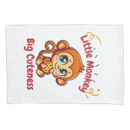 Funda De Cojín Personalizado de galletas de chimpancé de mono lin