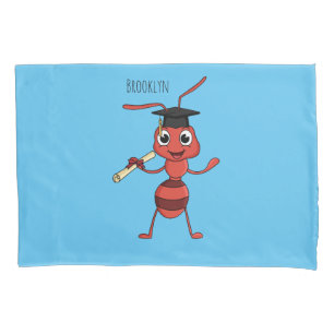 Funda De Cojín Personalizado de hormiga roja feliz