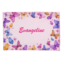 Funda De Cojín Personalizado de niños Mariposa Pillowcase