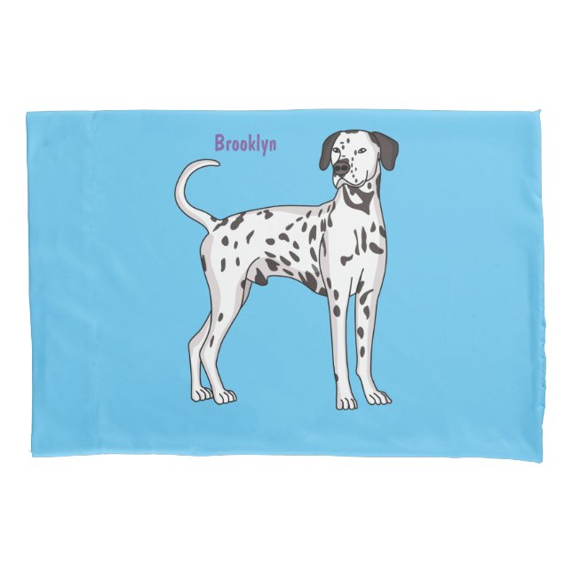 Funda De Cojín Personalizado de perro dalmatiano (Anverso)