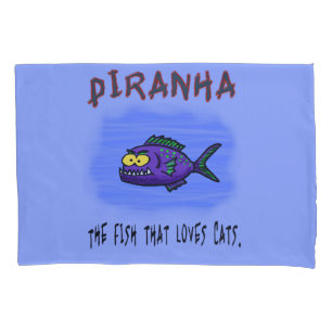 Funda De Cojín Personalizado de pescado piraña