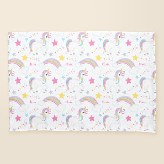 Funda De Cojín Personalizado el Unicornio arcoiris mágico