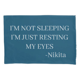 Funda De Cojín Personalizado, no estoy durmiendo, solamente estoy