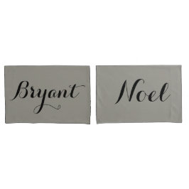 Funda De Cojín personalizado pareja nombres de almohadas o inicia