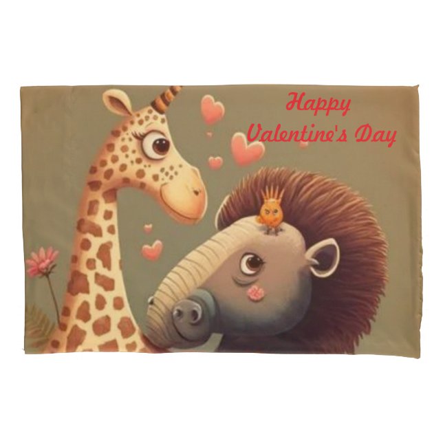 Funda De Cojín Personalizado personalizado de San Valentín (Anverso)