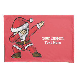 Funda De Cojín Personalizado Textos Dabbing Dancing Santa