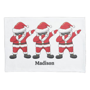 Funda De Cojín Personalizado Textos Dabbing Dancing Santa
