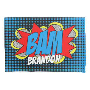 Funda De Cojín Personalizado Vintage Comic Book Pop Art Style BAM