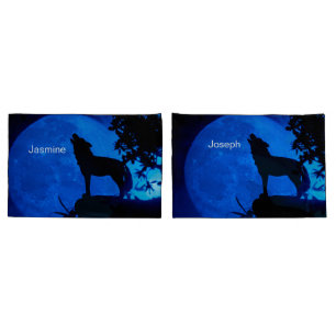 Funda De Cojín personalizar nombres wolf Pillowcase