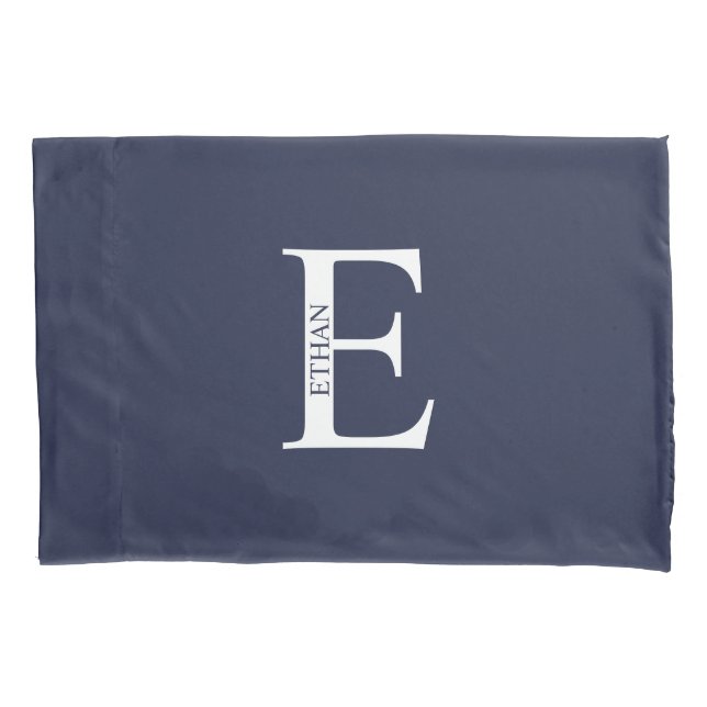 Funda De Cojín Personalized Monogram and Name Pillow Case (Anverso)