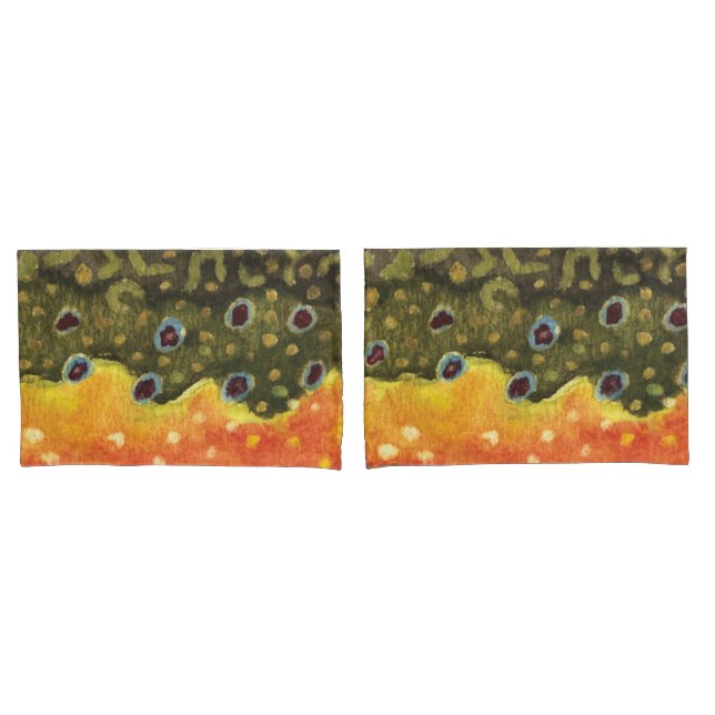 Funda De Cojín Pesca de trucha rota (Anverso - Set)