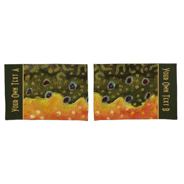 Funda De Cojín Pesca de trucha rota (Anverso - Set)