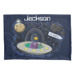 Funda De Cojín Pescado alegre lindo del ilustracion del personali