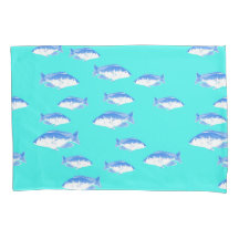 Pescado azul en turquesa