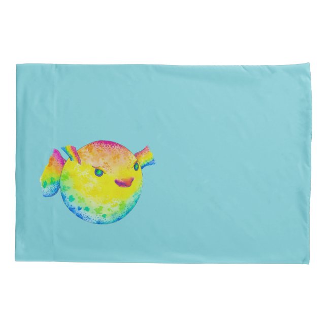 Funda De Cojín Pescado de Puffer (Reverso)
