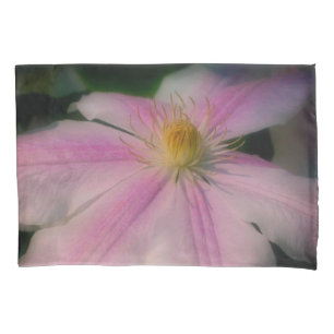 Funda De Cojín Pétalos de flor clematis arriba cerca