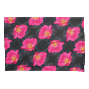 Funda De Cojín Pétalos rosa vivos Resumen Patrón floral