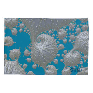 Funda De Cojín PETER ~2 Diseños fractales originales ~ de vuelta 