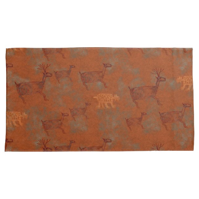 Funda De Cojín Petroglifos de Cañones del Suroeste (Anverso-Derecho)