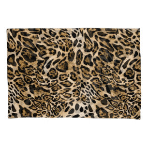 Funda De Cojín Piel leopardo africana: Textura animal sin mar