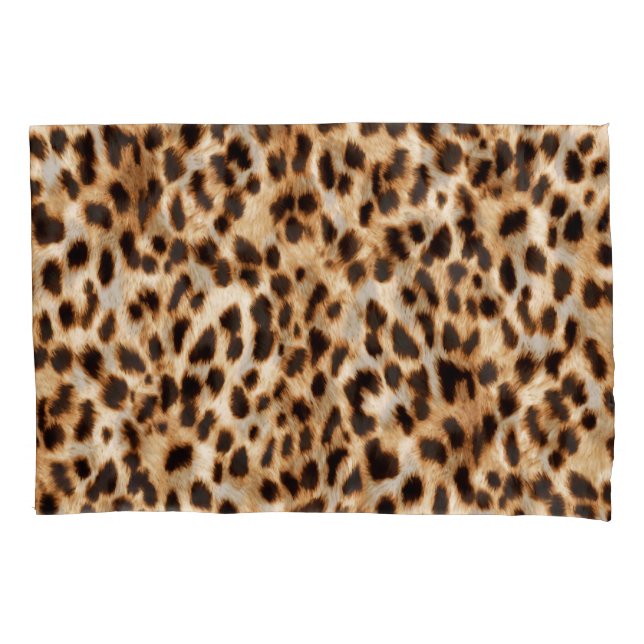 Funda De Cojín Piel Leopardo, Auténtico Patrón De Vida Silvestre. (Anverso)