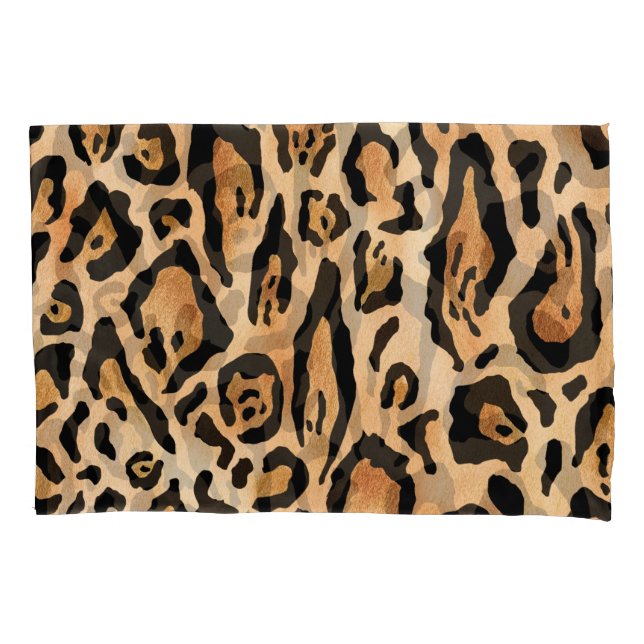 Funda De Cojín Piel leopardo: Patrón eterno sin foco (Anverso)