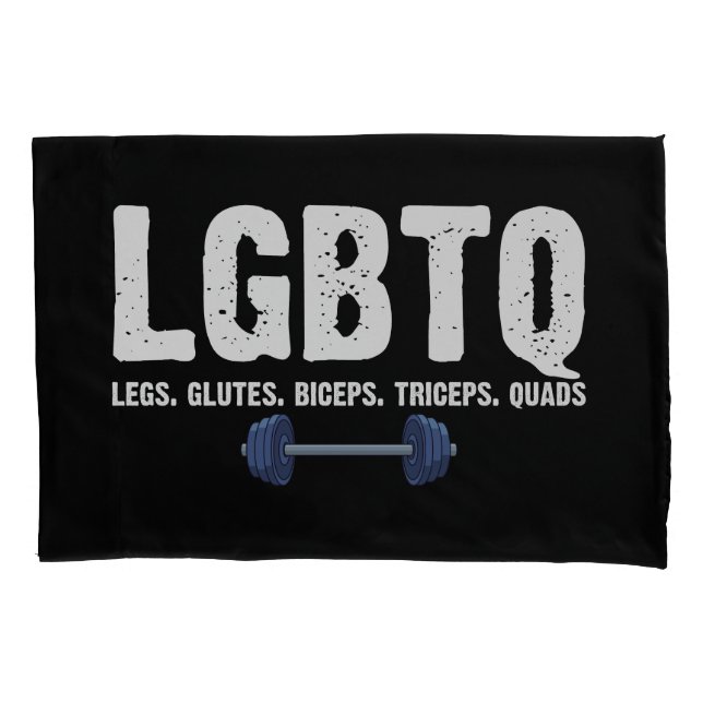Funda De Cojín Piernas LGBTQ Glutes Biceps Triceps Quads Gym Love (Anverso)